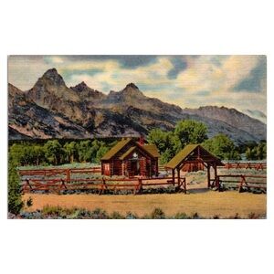 Church Of The Transfiguration In The Shadow Of The Tetons Postcard
